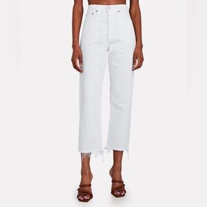 AGOLDE 90's Crop in Salt Size 25
